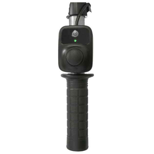 Reyhee Superlite Electric Foldable Wheelchair Rear Handle Controller Close up View