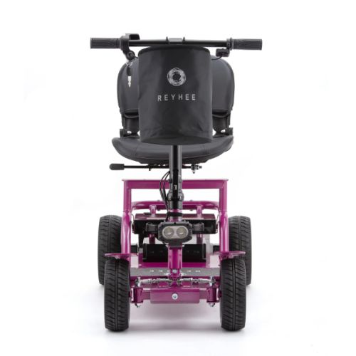 Reyhee EXO 4-Wheel Mobility Scooter Purple Full Rear View