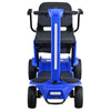 Reyhee Flex 4-Wheel Compact Travel Mobility Scooter Blue Color  Front View