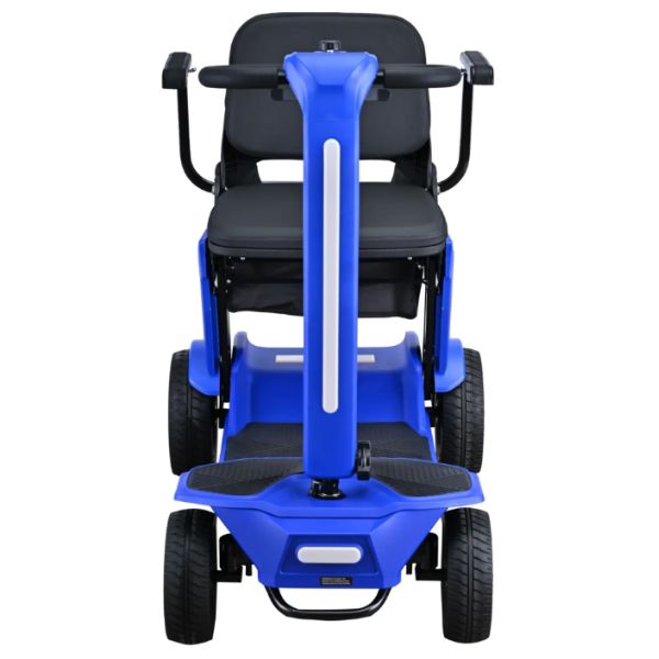 Reyhee Flex 4-Wheel Compact Travel Mobility Scooter Blue Color  Front View