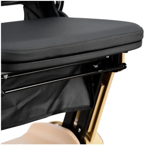 Reyhee Flex 4-Wheel Compact Travel Mobility Scooter Tan Color  Fold  Lever