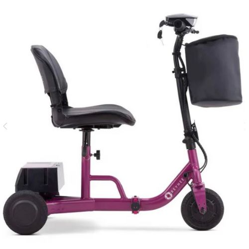 Reyhee Triad Compact Folding Electric Mobility Scooter Purple Right View