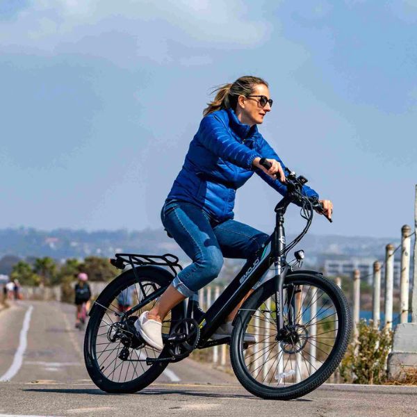 Riding a blackp anther pro e-bike