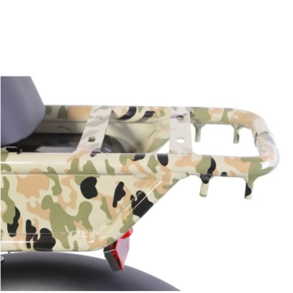 Go Bike SOLDADO Lightweight Electric Bike Camo rear carrier