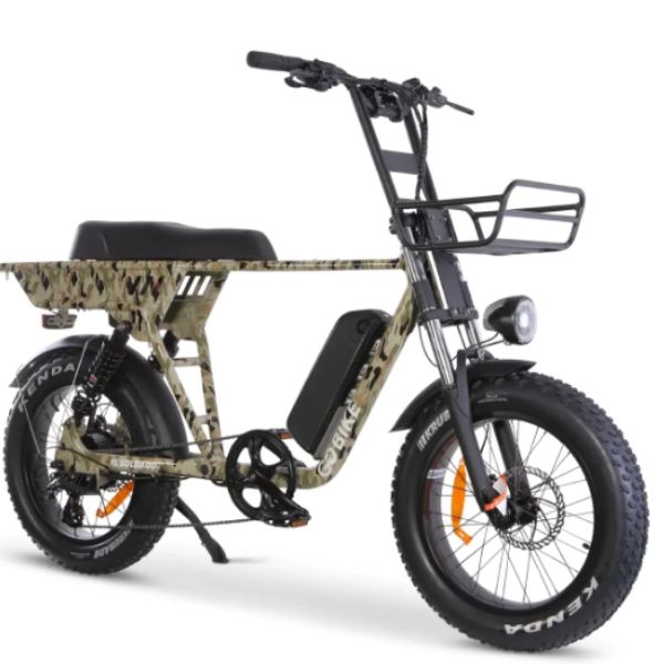 Go Bike SOLDADO Lightweight Electric Bike Camo Front Right View