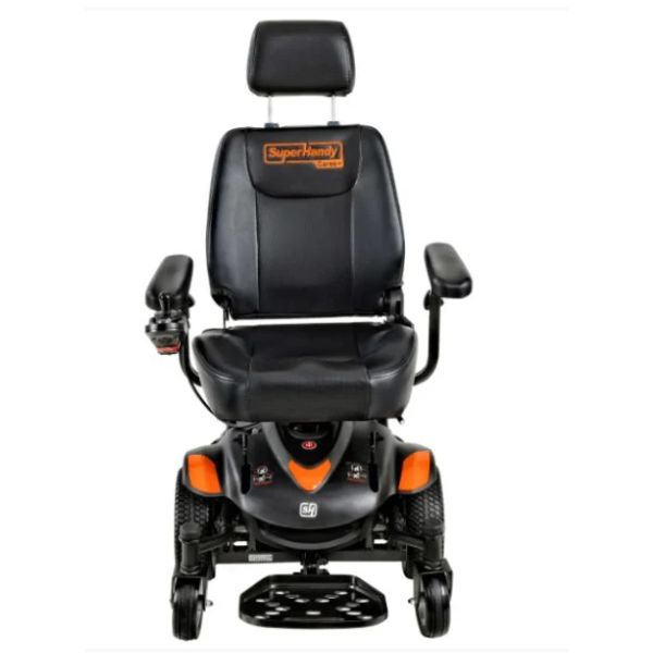 SuperHandy GoRide CRX Mid-Wheel Drive Power Wheelchair Front View