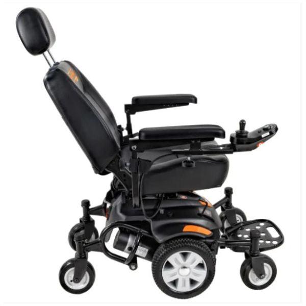 SuperHandy GoRide CRX Mid-Wheel Drive Power Wheelchair on Inclined Position