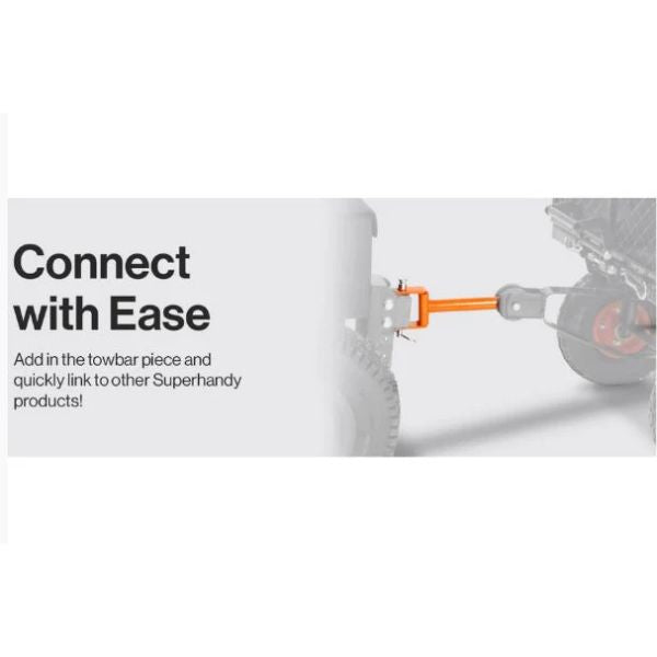 Towbar connection system with text &#39;Connect with Ease&#39; on a white background