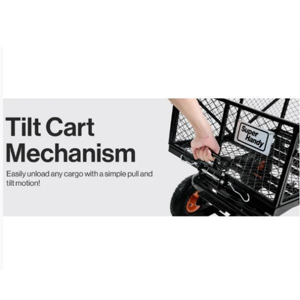 SuperHandy Heavy Duty Garden Dump Cart with Tow