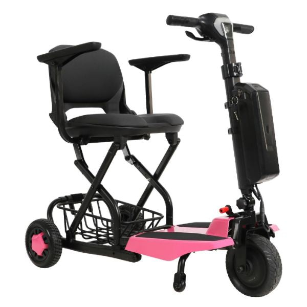 Super Light Flight Folding Travel Scooter in Pink