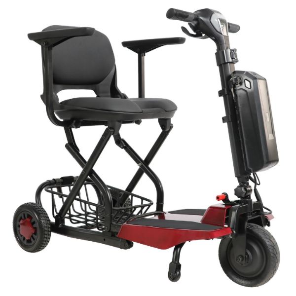 Super Light Flight Folding Travel Scooter  in Red