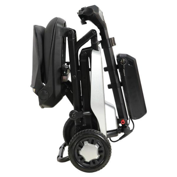 Super Light Flight Folding Travel Scooter in Folding Position