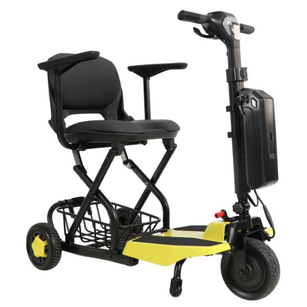 Super Light Flight Folding Travel Scooter in Yellow