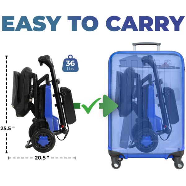 Super Light Flight Folding Travel Scooter Easy To Carry