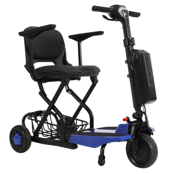 Super Light Flight Folding Travel Scooter in Blue