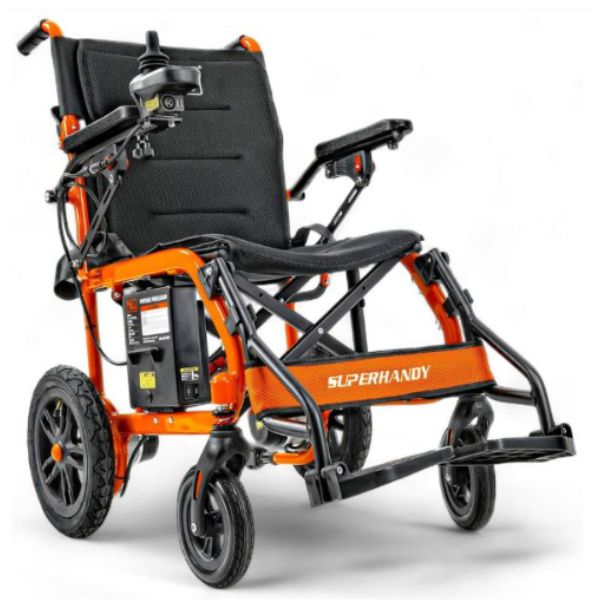 Superhandy GoRide Folding Electric Wheelchair Right Angle View