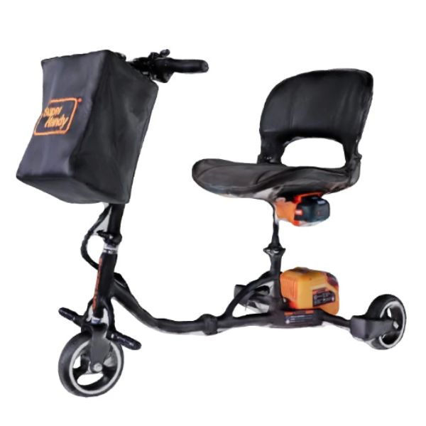 Superhandy Passport Lightweight Folding Mobility Scooter Left Angle View