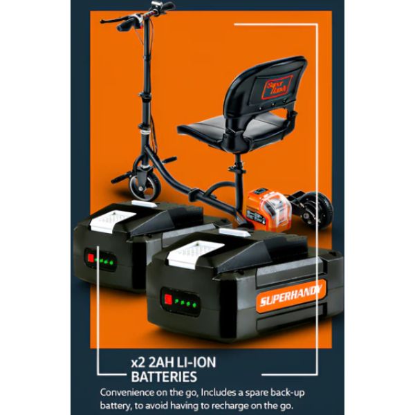 Superhandy Passport Lightweight Folding Mobility Scooter Dual Batteries