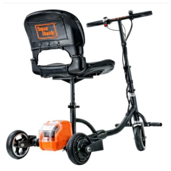 Superhandy Passport Lightweight Folding Mobility Scooter Rear View