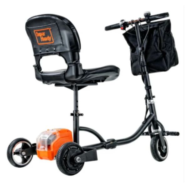 Superhandy Passport Lightweight Folding Mobility Scooter Rear Right View