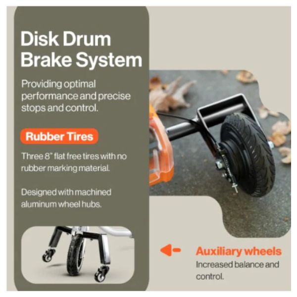 Superhandy Passport Plus Folding Mobility Scooter Brake System