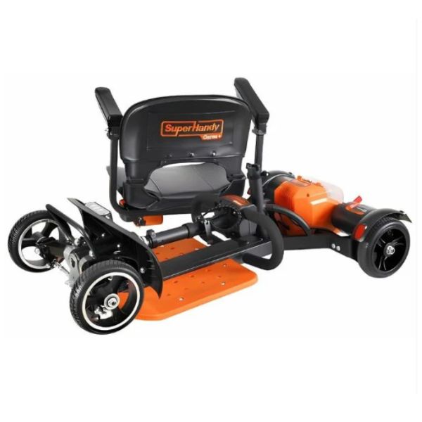 Superhandy Passport Prime Folding Mobility Scooter in Folding Position