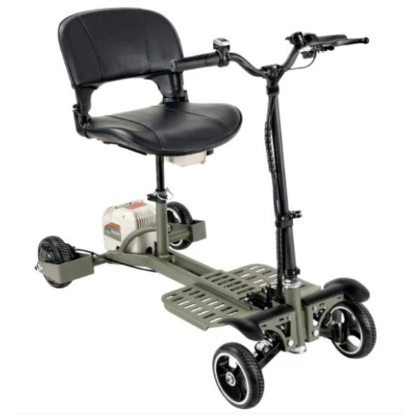 SuperHandy Passport Pro Folding Mobility Scooter with a seat on a white background