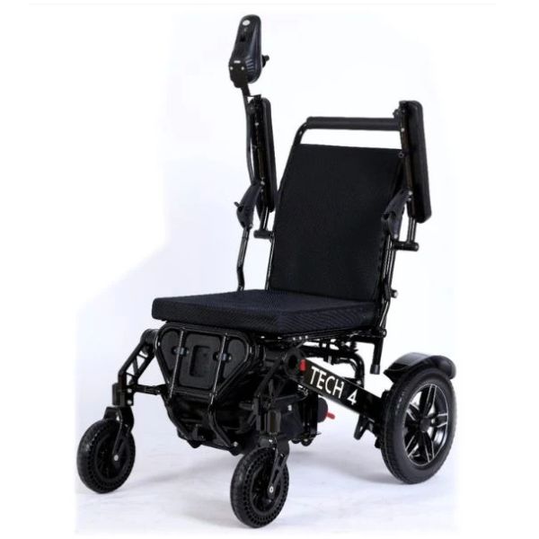 Tech 4 Remote Control Folding Power Wheelchair with Arm Rest Folds Up