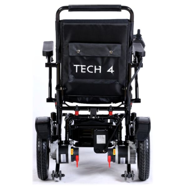Tech 4 Remote Control Folding Power Wheelchair Rear View