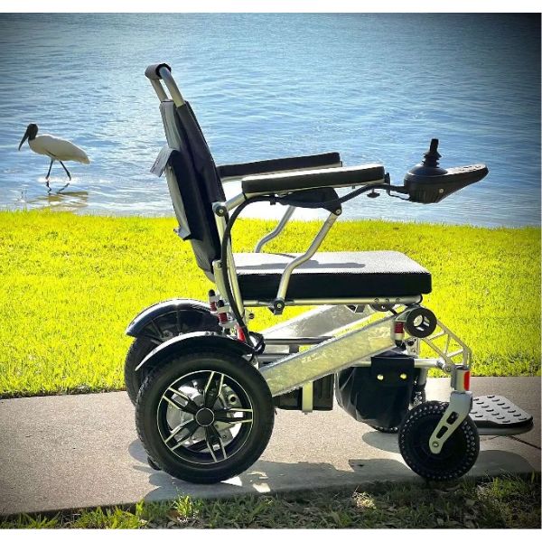 Tech 4 Remote Control Folding Power Wheelchair Right Side View