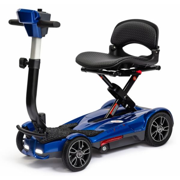 EV Rider Transport 4M Mobility Scooter Blue Left Front View