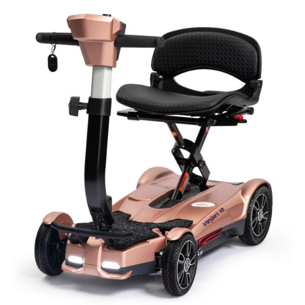 EV Rider Transport 4M Mobility Scooter Rose Gold Left Front View