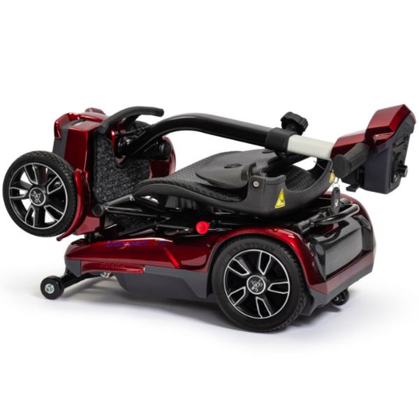 EV Rider Transport 4M Mobility Scooter Red Folded