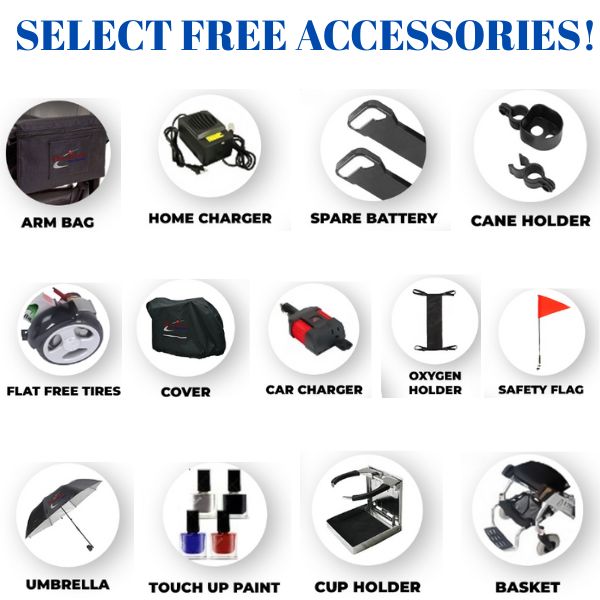 Air Hawk Folding Lightweight Power Wheelchair Free Accessories