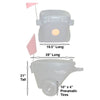 Discover Your Mobility Scooter Coach showing its Dimensions