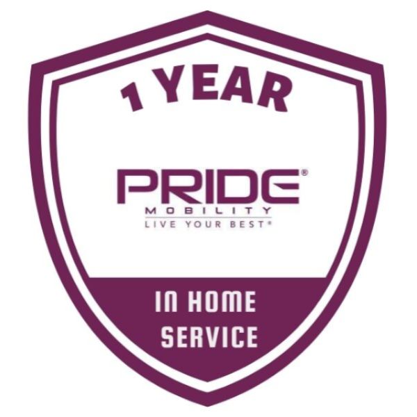 Pride 1 Year In Home Service Logo
