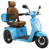 Bespoke Elite 3-wheel Heavy Duty Scooter with Brown Seat and Black Rim Wheel