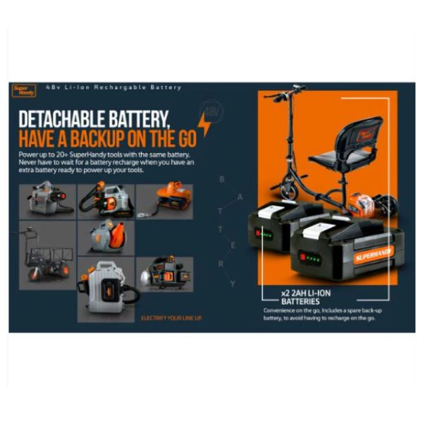 Superhandy Passport Lightweight Folding Mobility Scooter Detachable Battery