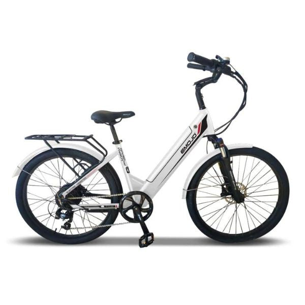 White panther pro e-bike facing right