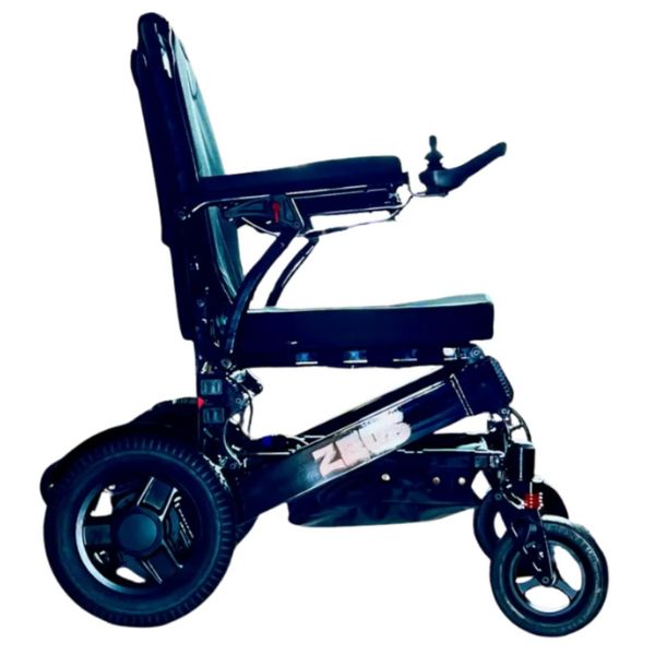 Zeus Heavy Duty Folding Power Chair in Black