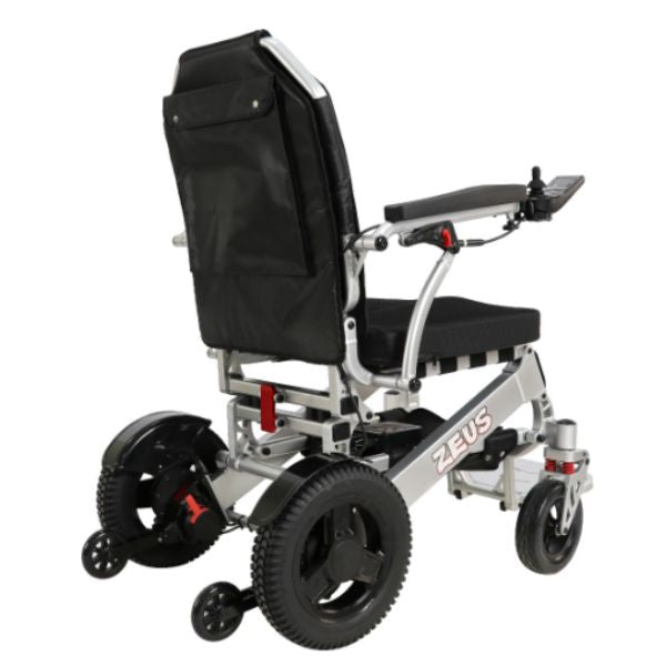 Zeus Heavy Duty Folding Power Chair Right Rear View