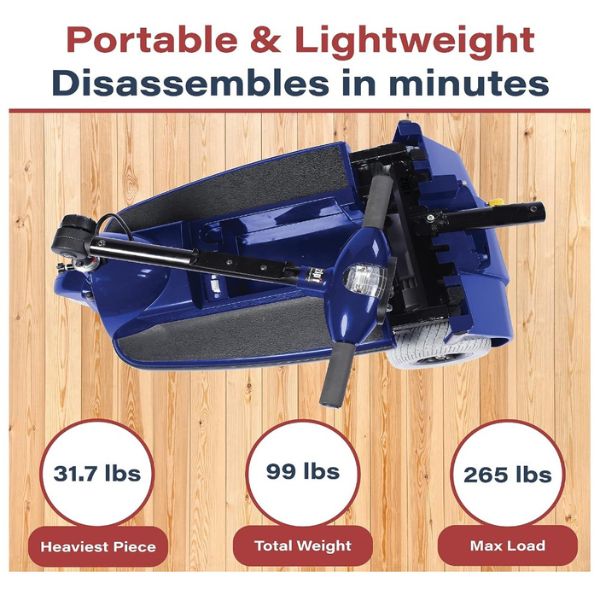 Zip&#39;r 3 Travel Mobility Scooter Main frame Folded View