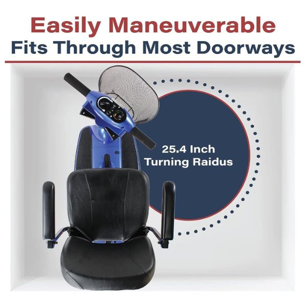 Zip&#39;r 3 Travel Mobility Scooter Turning Radius