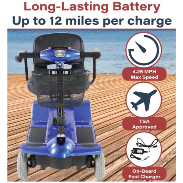 Zip&#39;r 4 Xtra Mobility Scooter Long Lasting Battery