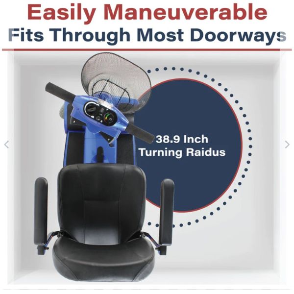 Zip&#39;r 4 Xtra Mobility Scooter Turning Radius