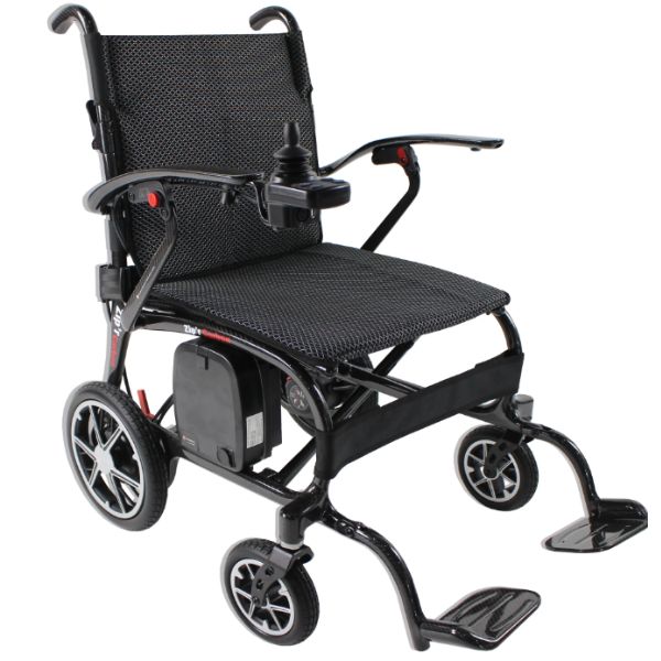 Zipr Carbon Fiber Power Wheelchair Right Angle View