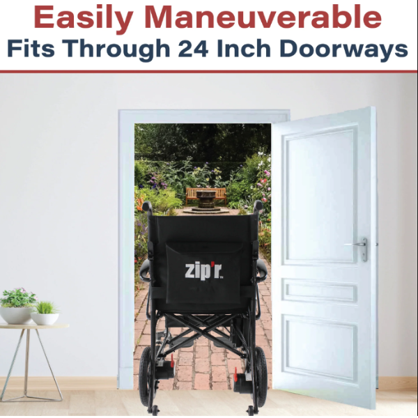 Zipr Carbon Fiber Power Wheelchair Rear View