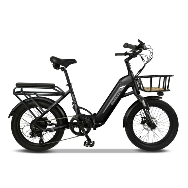 black emojo bob cat pro e-bike view