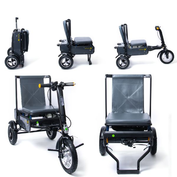eFOLDi Explorer Ultra Lightweight Mobility Scooter folded views