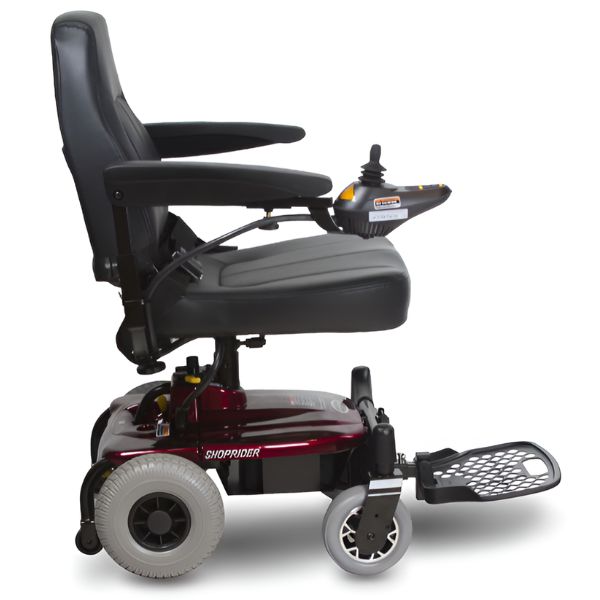 Shoprider Jimmie Power Chair Red Side View